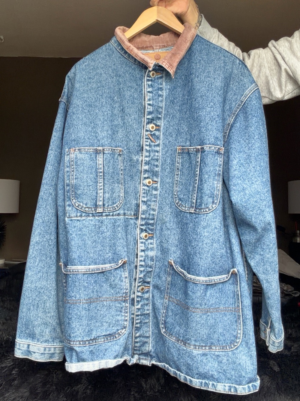 Vintage Blue Denim Workwear Jacket - Unbranded